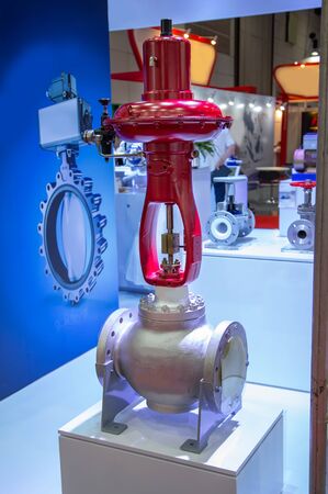 Industry diaphragm control valve flange type connectionの写真素材