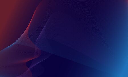 Abstract flowing wave design for copy space background