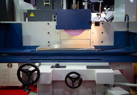 High precision horizontal CNC grinding machine in industrial workshop