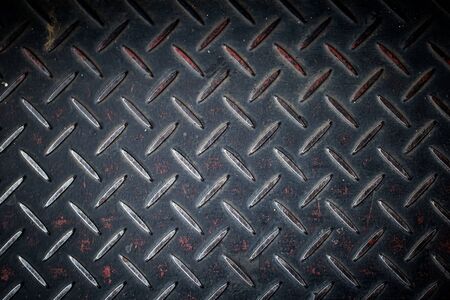 Rusty vintage chequered plate for industry concept design backgroundの写真素材