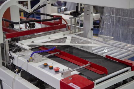 Film wrapping packing machine for food product