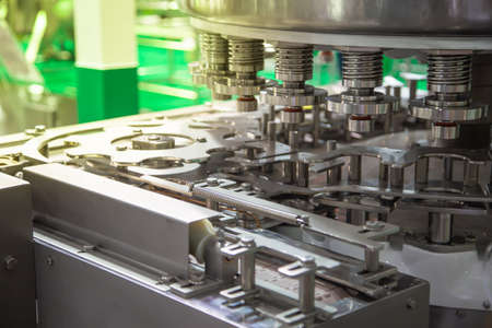 Liquid bottle filling and packing machine in food industry