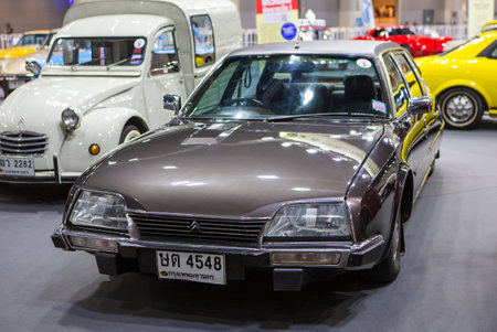 Bangkok, Thailand - December 7, 2022: Vintage car Citroen CX Prestige exhibit at Motor Expo 2022