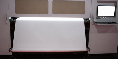 Digital Textile Printing Machine. Format Dye Sublimation Textile Fabric Heat Transfer Printer