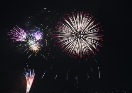Fascinating fireworksの写真素材