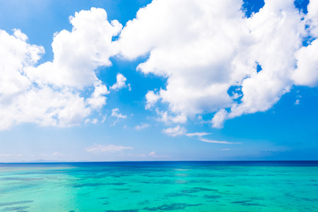 Sea, sky, seascape. Okinawa, Japan, and Asia.の写真素材