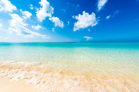 Sea, beach, seascape. Okinawa, Japan, and Asia.の写真素材