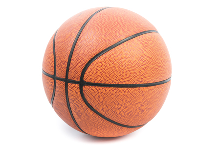 Ball basketball isolated as a sports on over white backgroundの写真素材