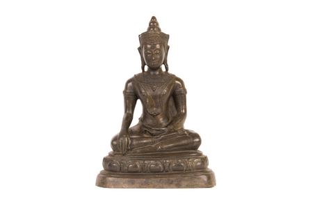 Buddha of Buddhism religion isolated on white backgroundの写真素材