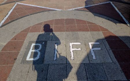 Busan, South Korea - 3 november, 2017: Busan International Film Festival (BIFF) Square in Nampo-dong, Jung - gu, Busan. BIFF Square gets its name from the Busan International Film Festival.のeditorial素材