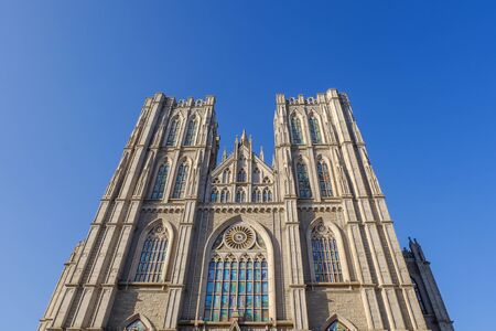 Seoul, South Korea - 29 October, 2017: Grand Peace Hall at Kyung Hee University in Seoul. Famous University of South Korea.のeditorial素材