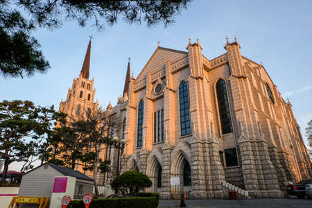 Daegu, South Korea - April 4, 2019 : Daegu Jeil Presbyterian Church in Daegu city, South Korea.のeditorial素材