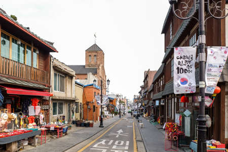 Chinatown, Incheon, South Korea - April 11, 2019: Incheon's Chinatown, the largest Chinatown in...