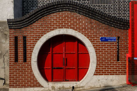 Chinatown, Incheon, South Korea - April 11, 2019: Incheon's Chinatown, the largest Chinatown in South Korea, a Well-known Tourist Attraction with Chinese Shops and Restaurants.のeditorial素材