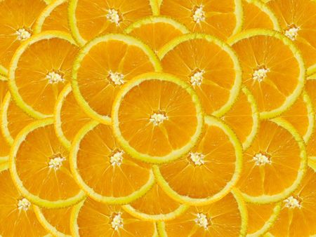 fresh orange slice           