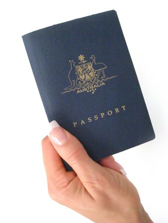 hand over your passportの写真素材