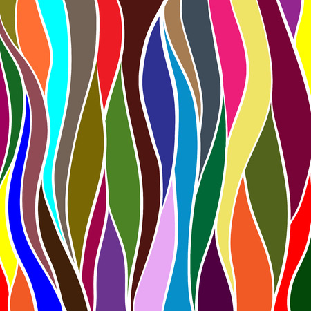 Mosaic pattern of colored stripes illustration.のイラスト素材