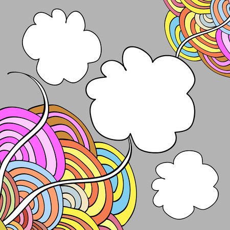 Background Abstract frame with colorful patternのイラスト素材