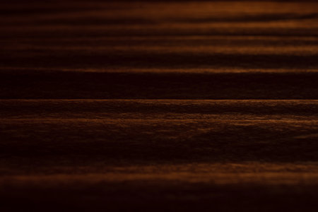 Textured background of brown crepe paper for crafts. Corrugated paper with a large backgroundの写真素材