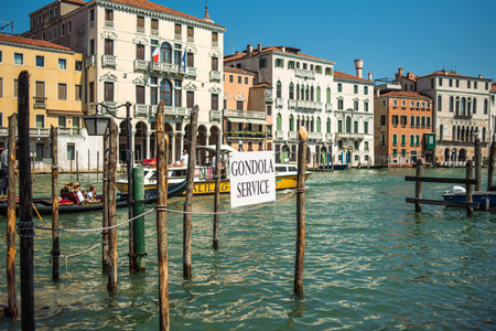 View of the Grand Canal. Grand Canal panorama, Venice, Italy 08/19/2023のeditorial素材