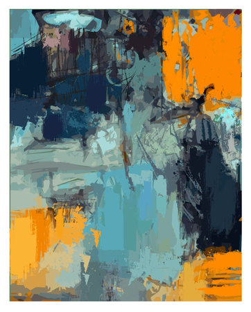 Original and Colorful modern composition - vector illustration (Ideal for printing, poster or wallpaper, house decoration)の写真素材