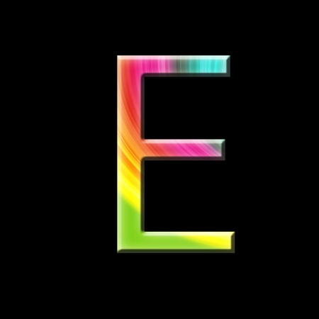 the letter Eの写真素材