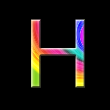 the letter Hの写真素材