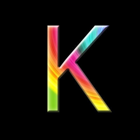 the letter Kの写真素材