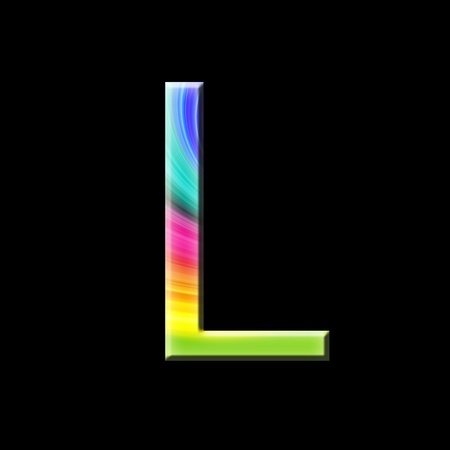 the letter Lの写真素材