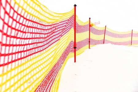 plastic fenceの写真素材