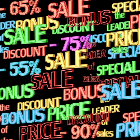 Sale of discountedの写真素材