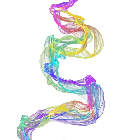 abstract colorful twisted waves 