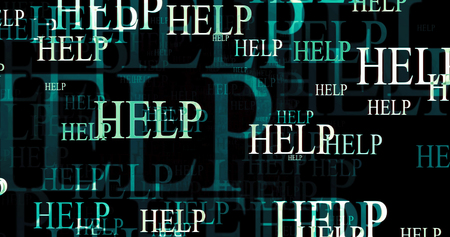 Poster template for advertisement help. Text graphics.の写真素材