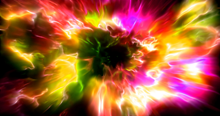 Ð¡olorful abstract  radiant flash. Explosion hyper acceleration race for speed in futuristic outer space.の写真素材