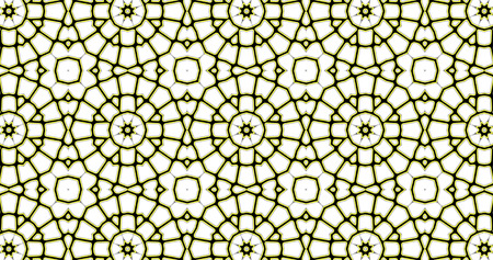 Abstract repeating ornate geometric  luxury pattern. Stained-glass window.の写真素材