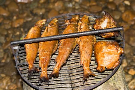 Smoked fishの写真素材