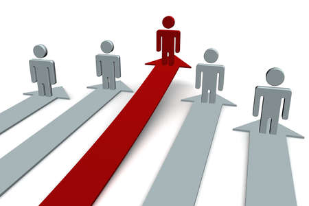 Direction of movement. 3D image.の写真素材