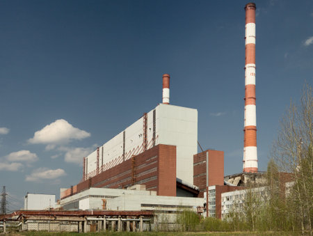 Power station. Industrial production. A panoramaのeditorial素材