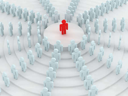Conceptual image of teamwork. 3D image.の写真素材