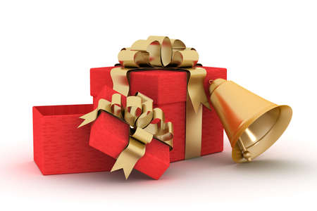 Gift set on a white background. 3D image.の写真素材