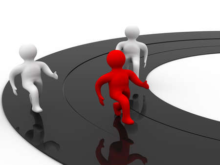 winner in sports competition. Isolated 3D image.の写真素材