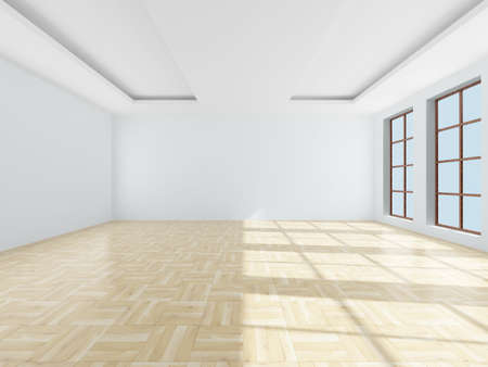 Empty room. 3D imageの写真素材