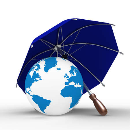 Protection of an environment. Isolated 3D image.の写真素材