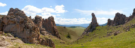 Barguzin valley. Summer landscape. Russiaの写真素材