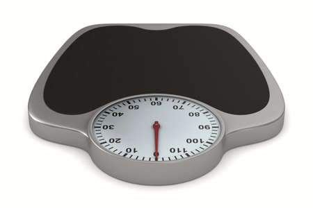 Floor scales on  white background. Isolated 3D imageの写真素材