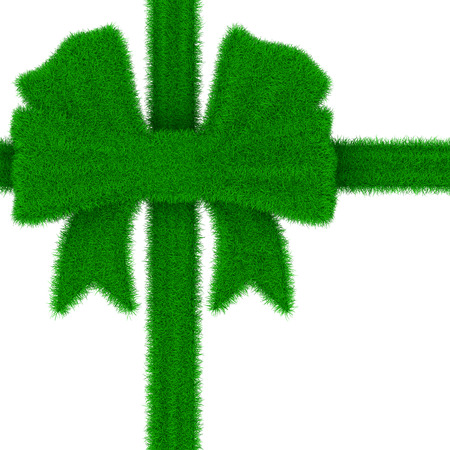 Bow on white background. Isolated 3D imageの写真素材