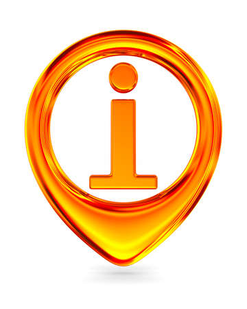 Red marker on white background. Isolated 3D imageの写真素材