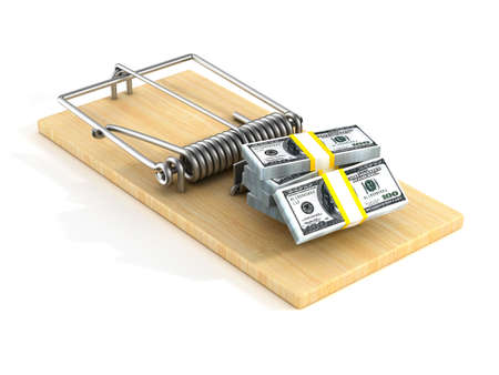 Financial risk. Isolated 3D image