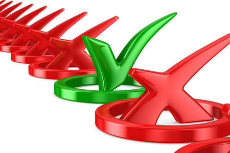 big positive symbol on white background. Isolated 3D image