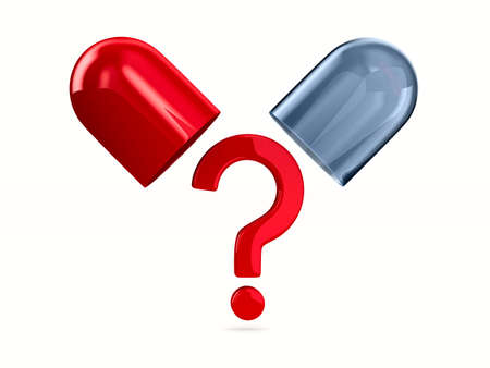 unknown capsule on white background. Isolated 3D illustrationの写真素材